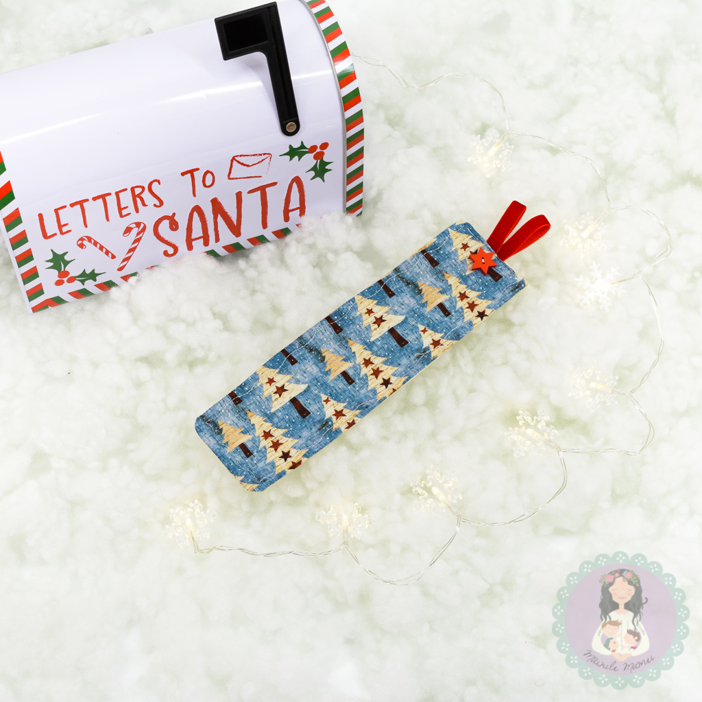 Semn de carte/semn de carte textil/bookmark brazi/bleu