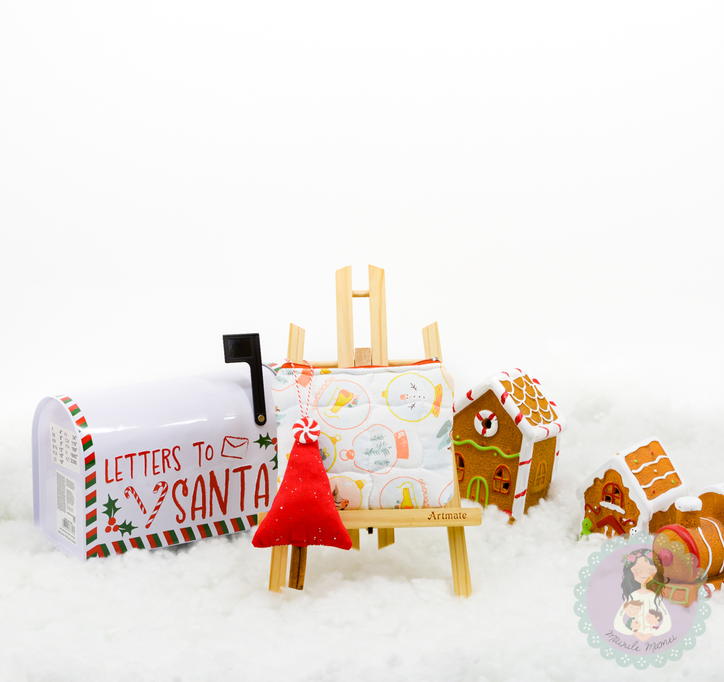 Mini portfard din bumbac și brăduț decorațiune/portfard/4