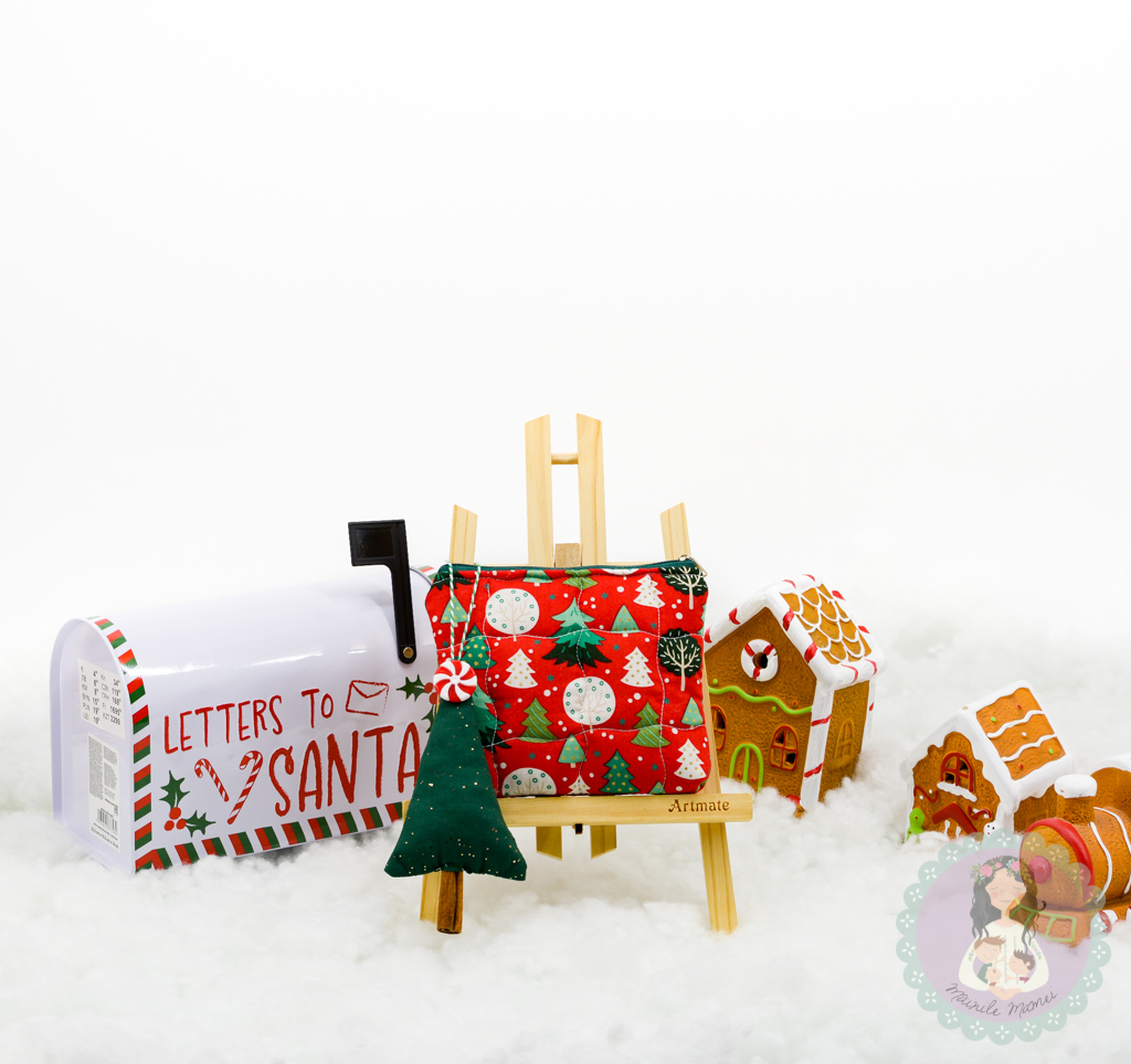 Mini portfard din bumbac și brăduț decorațiune/portfard/7