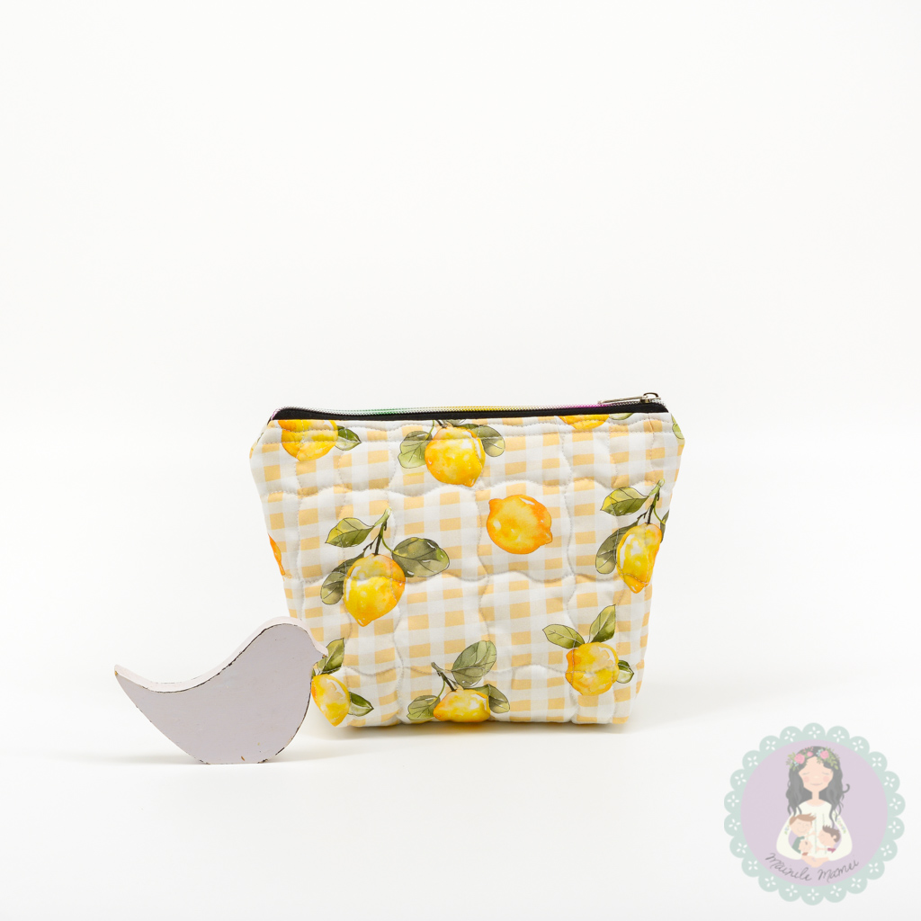 Portfard din bumbac organic/portfard/accesorii/lămâi galben