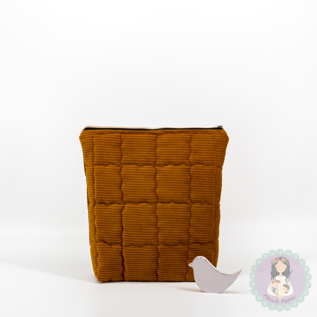 Giga pouch/pouch mare/borsetă/unicat/cognac